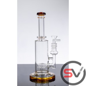 COLORED BASE GLASS WATER PIPE  10inch